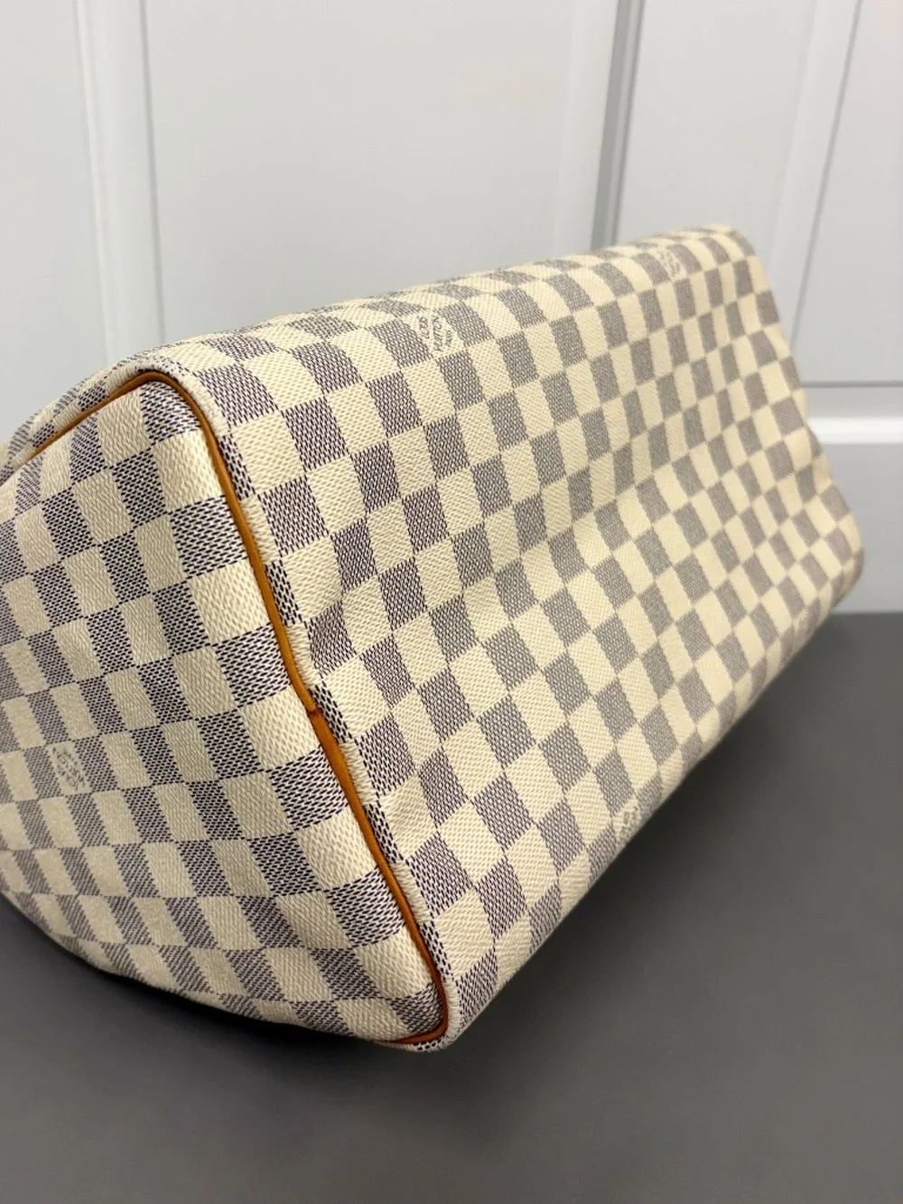 Louis Vuitton Damier Azur Speedy 35 Satchel Handbag